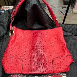 Red Leather Handbag